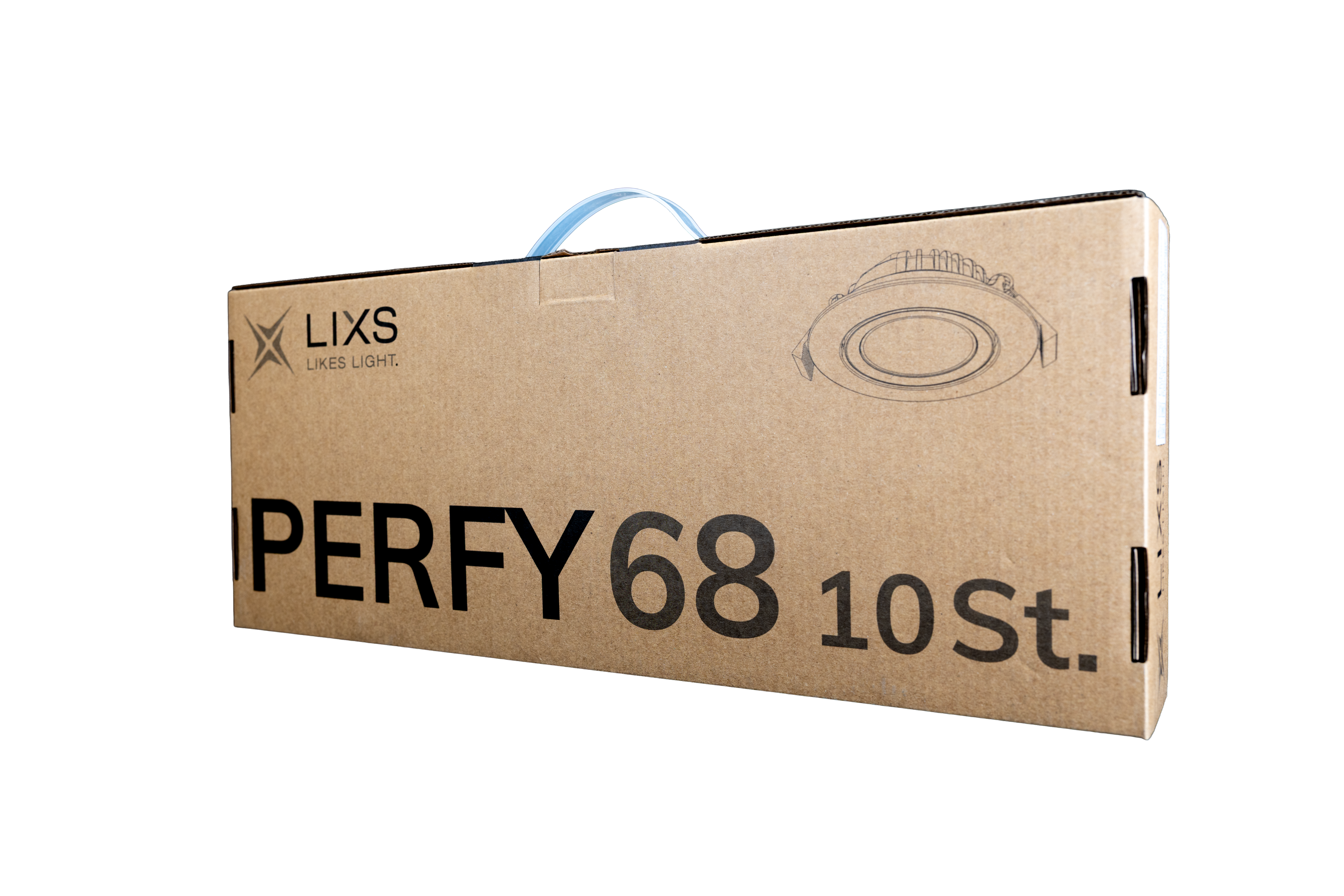 Vorteilspaket 10er Schachtel Perfy 68, Kristalllinse, weiss